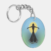 Blooming Vrouw Sleutelhanger (Voorkant Links)