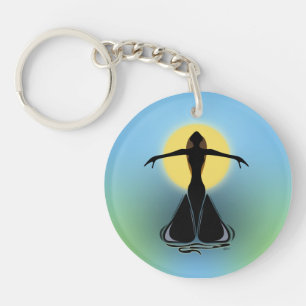 Blooming Vrouw Sleutelhanger
