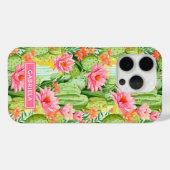 Blooming Watercolor Cacti Personalized Case-Mate iPhone Case (Achterkant (horizontaal))