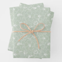 Blooming White Hibiscus Flowers op Sage