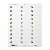  Blooming White Magnolia Blossom Flowers Etiket (Full Sheet)