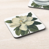  Blooming White Magnolia Blossom Flowers Onderzetter (Linkerzijde)