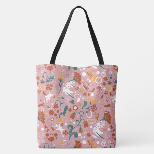 Blooming Wind Toto Bag Tote Bag (Achterkant)