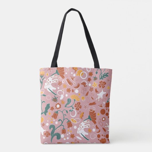 Blooming Wind Toto Bag Tote Bag (Achterkant)