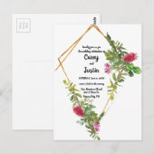 Blooming woestijn Succulent Wedding Noite Briefkaa Briefkaart (Voorkant / Achterkant)