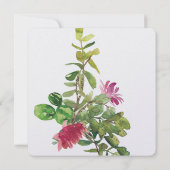 Blooming woestijnbloemen kaart (Achterkant)