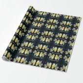 Blooming Yellow Roses Abstract gepersonaliseerd Cadeaupapier (Uitgerold)