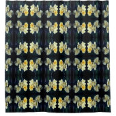 Blooming Yellow Roses Abstract patroon Douchegordijn (Voorkant)