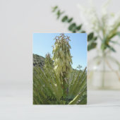 Blooming Yucca Briefkaart (Staand voorkant)