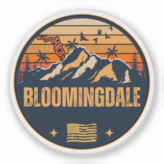 Bloomingdale, Florida Sticker (Voorkant)