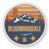Bloomingdale, Indiana Sticker (Voorkant)