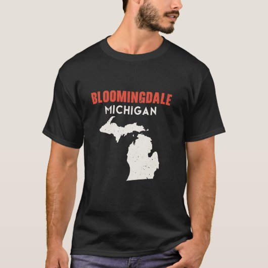 Bloomingdale Michigan Verenigde Staten Reizen Mic T-shirt (Voorkant)