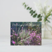 Bloomings from California: Afscheid van de lente! Briefkaart (Staand voorkant)