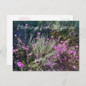 Bloomings from California: Afscheid van de lente! Briefkaart (Voorkant / Achterkant)