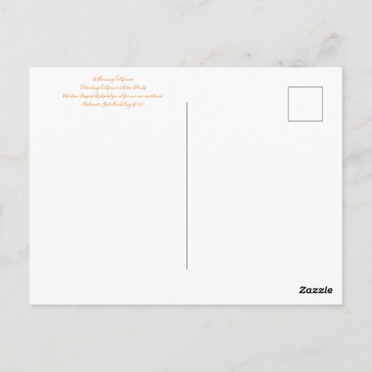 Bloomings uit Asilomar: Maritieme papavers Briefkaart (Achterkant)