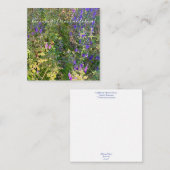 Bloomings uit Californië: Blauwe Curls Notitiekaartje (Voorkant / Achterkant)