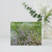Bloomings uit Californië: Blue Eyed Grass Briefkaart (Staand voorkant)