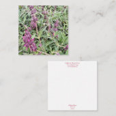 Bloomings uit Californië: Hummingbird Sage Notitiekaartje (Voorkant / Achterkant)