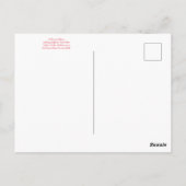 Bloomings uit Californië: June Fuchsia Briefkaart (Achterkant)