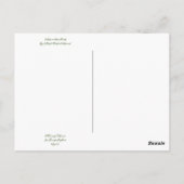 Bloomings uit Californië: Kwartel Struik Briefkaar Briefkaart (Achterkant)