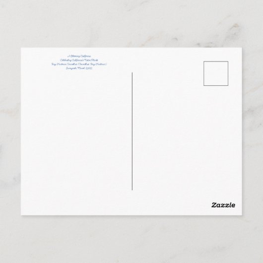 Bloomings uit Californië: Ray Hartman Ceanothus Briefkaart (Achterkant)