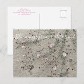 Bloomings uit Californië: Sand Aster Briefkaart (Voorkant / Achterkant)