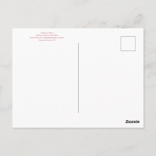 Bloomings uit Californië: Sentinel Manzanita Briefkaart (Achterkant)