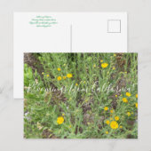 Bloomings uit Californië: Telegraph Flowers Postc Briefkaart (Voorkant / Achterkant)