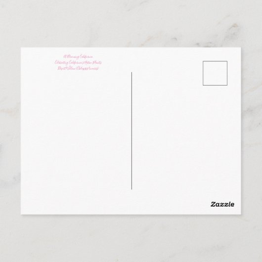 Bloomings uit Californië: woestijnwilde dieren Briefkaart (Achterkant)