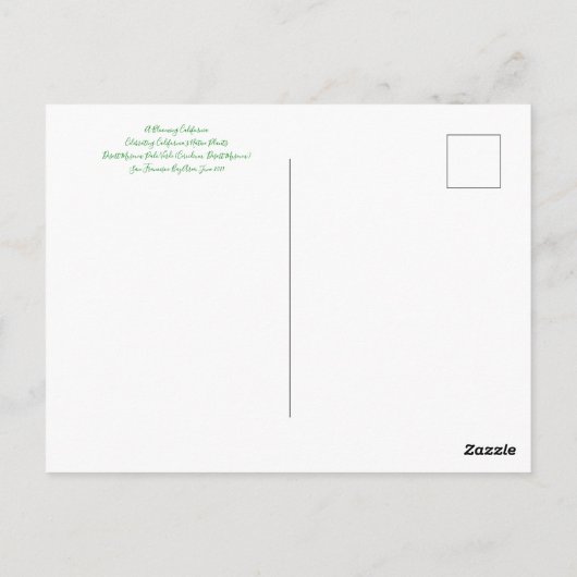 Bloomings uit het Californische woestijnmuseum Pal Briefkaart (Achterkant)