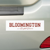 Bloomington-Bumpersticker Bumpersticker (Op auto)