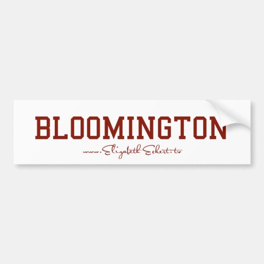 Bloomington-Bumpersticker Bumpersticker (Voorkant)