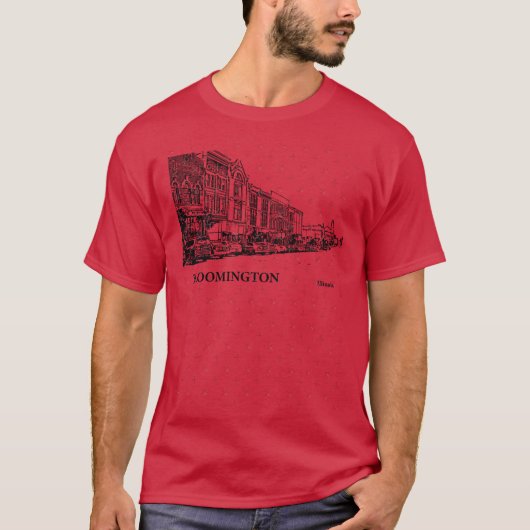 Bloomington Illinois 1 T-shirt (Voorkant)