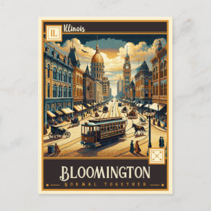Bloomington, Illinois    Briefkaart