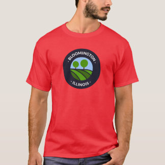 Bloomington Illinois Hills en Bomen Oversized T-shirt