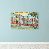 Bloomington, Illinois - Large Letter Scenes 2 Canvas Afdruk (Insitu (Houten vloer))