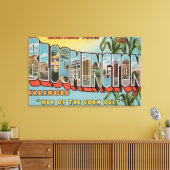 Bloomington, Illinois - Large Letter Scenes 2 Canvas Afdruk (Insitu (Woonkamer))