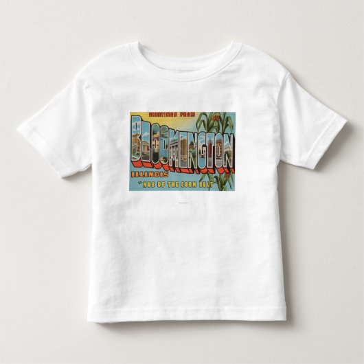 Bloomington, Illinois - Large Letter Scenes 2 Kinder Shirts (Voorkant)