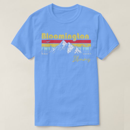 Bloomington Illinois Roots Hometown Home S T-shirt (Design voorkant)