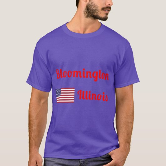 Bloomington Illinois Stijlvolle Prints 2 T-shirt (Voorkant)
