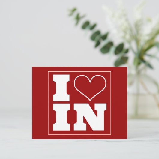 Bloomington (IN) Uitnodiging voor achterklep (Staand voorkant)