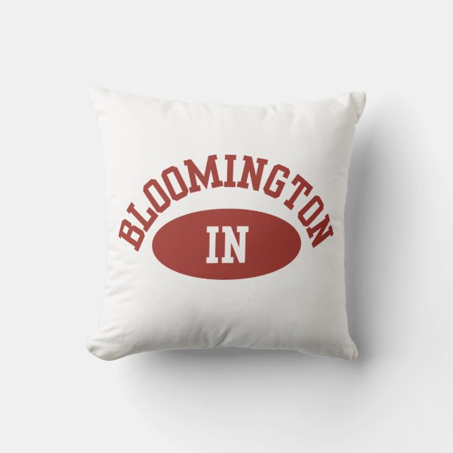 Bloomington Indiana College Decor Pillow Kussen (Voorkant)