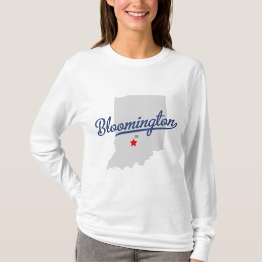 Bloomington Indiana in Shirt (Voorkant)