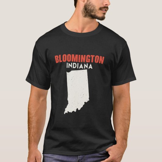 Bloomington Indiana Verenigde Staten Verenigde Sta T-shirt (Voorkant)