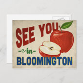 Bloomington Minnesota Apple - Vintage Travel Briefkaart (Voorkant / Achterkant)