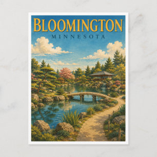 Bloomington Minnesota Japanse Tuin GeoSaga Briefkaart