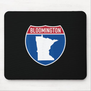 Bloomington Minnesota Kaart Snelweg Interstate Bor Muismat