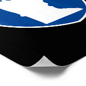 Bloomington Minnesota Map Highway Interstate Sign  Poster (Hoek)