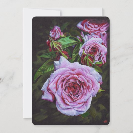 Bloomkaart voor Rozen voor Moederdag Kaart (Voorkant)