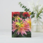 Bloomroze aanjager briefkaart (Staand voorkant)